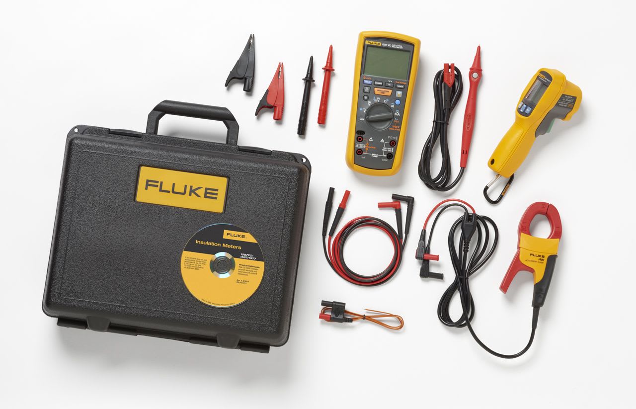 Fluke - 1587KIT-62MAX+ FC Kit, Multimetre - testeur d'isolement en un et thermometre IR