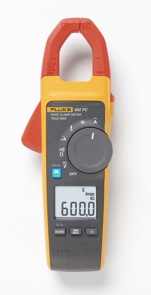 Fluke - Fluke 902FC Pince Multimètre HVAC TRMS 600 Aac 600 Vac/dc, T° TcK, mA, FC