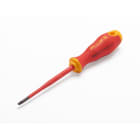 Fluke - ISLS8 Tournevis 125 mm avec lame plate 6 mm Certifié 1 000 V AC et 1 500 V DC.,