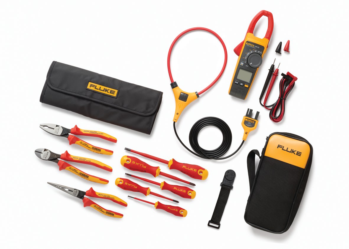 Fluke - IB376KEUR Pack Pince multimètre TRMS Fluke-376 FC + kit de 8 outils isolés