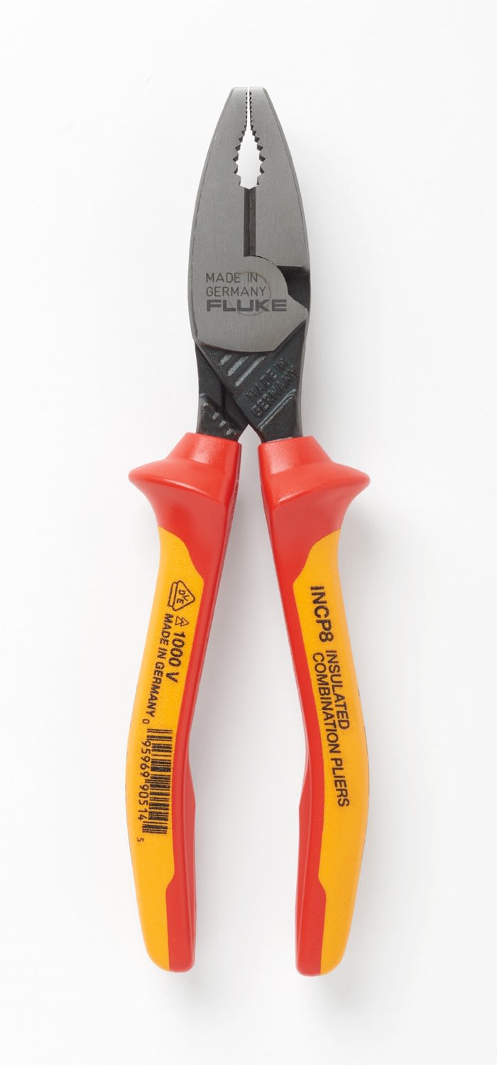 Fluke - INCP8 Pince de poseur de ligne combinée isolée, 8 in, 200 mm, 1 000 V,