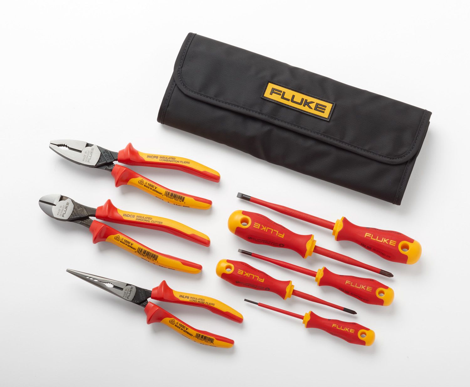 Fluke - INCP8 Pince de poseur de ligne combinée isolée, 8 in, 200 mm, 1 000 V,