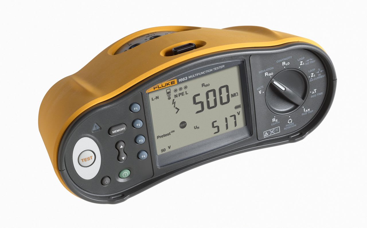 Fluke - FLK-1664FC SCH, Testeur d'installations électriques avancé NFC 15-100 et IRVE