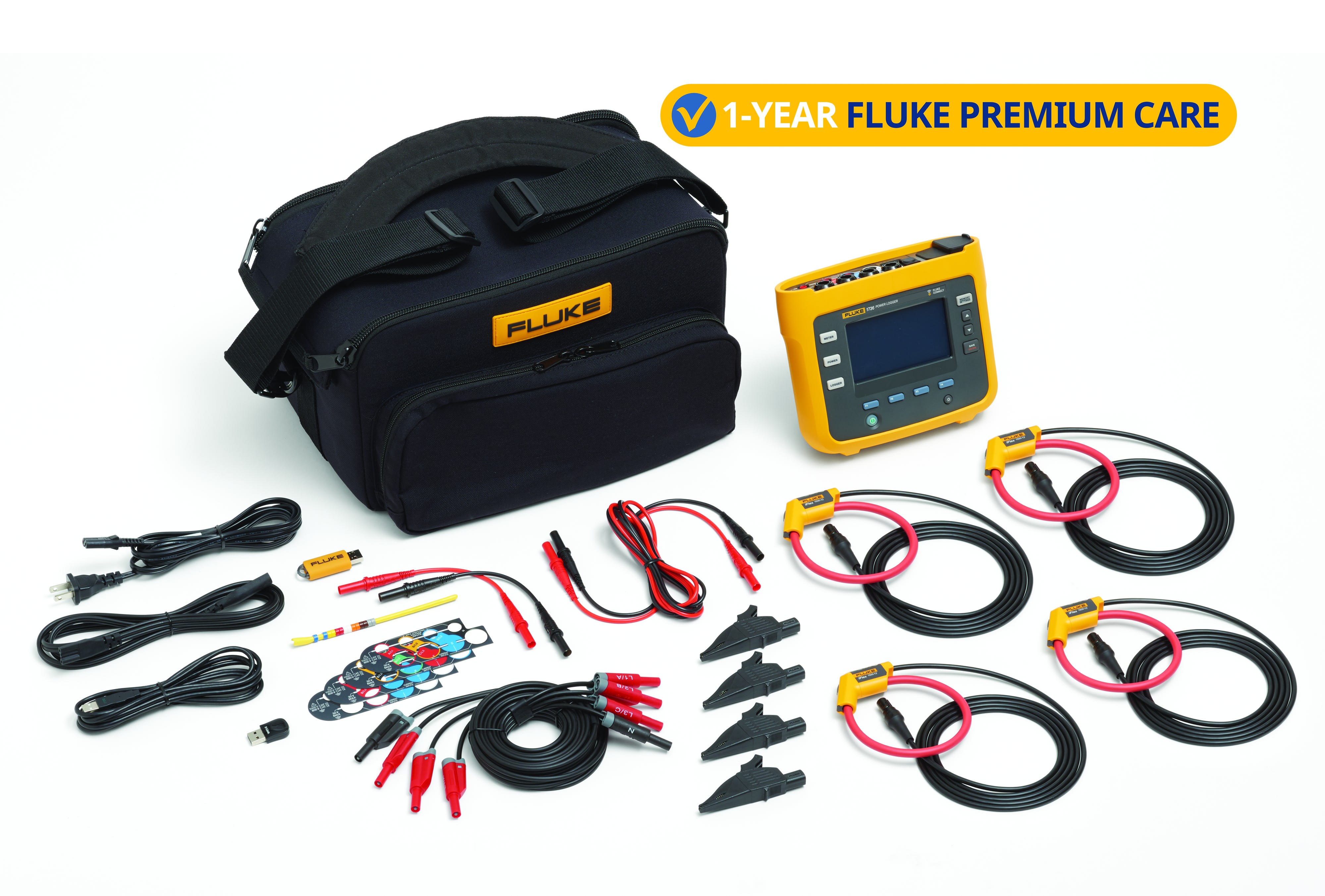 Fluke - FLUKE-1736/FPC UE, Analyseur FLUKE-1736 avec Fluke Premium Care 1 an
