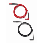 Fluke - TL324, Jeu de 2 cordons (1R,1N) silicone 1500V Cat.III, 30A coudé droit