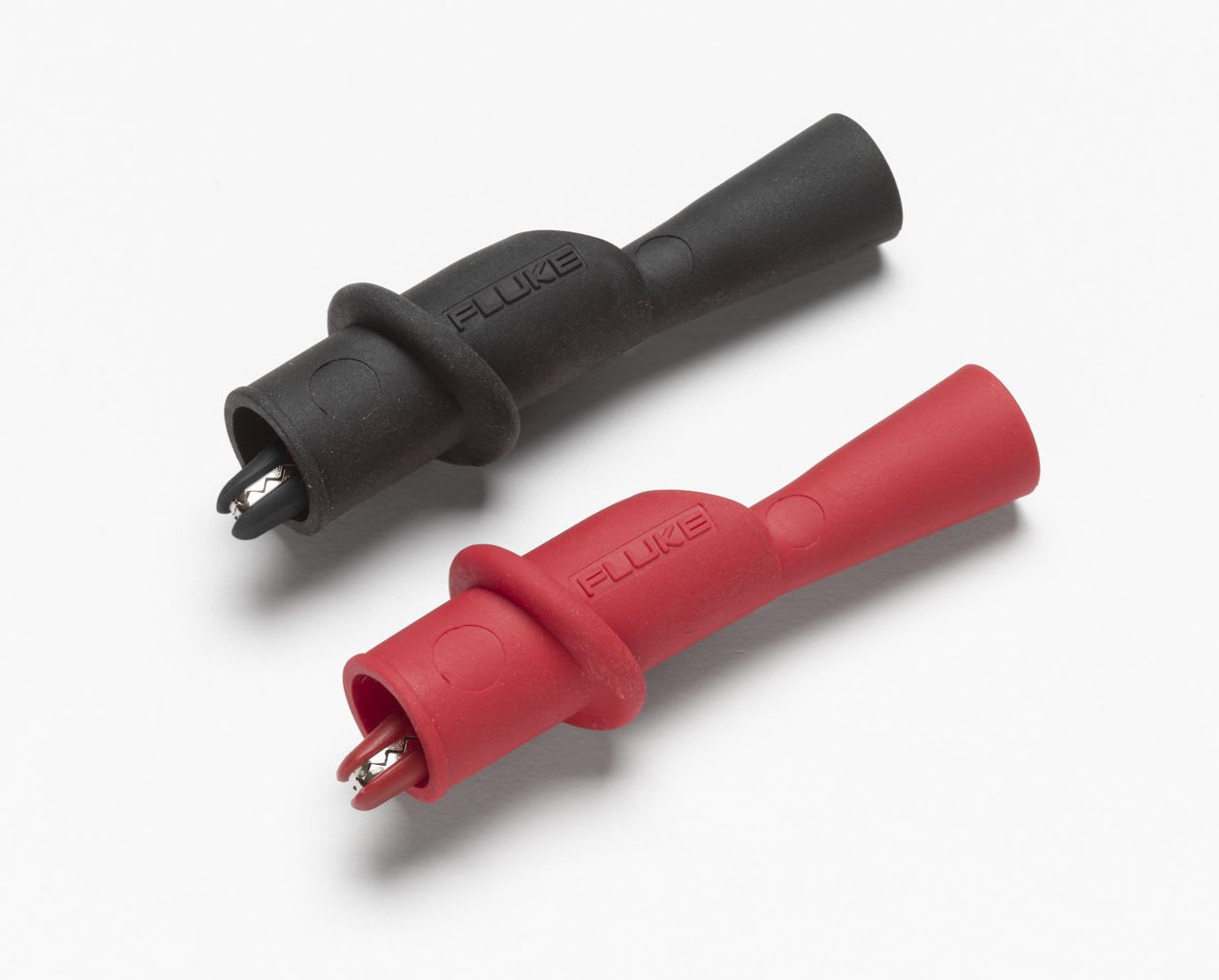 Fluke - AC220 Jeu de 2 sondes à pince crocodile Suregrip, compatibles avec cordons TL22x