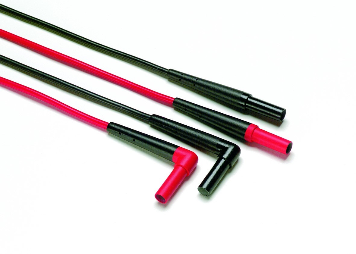 Fluke - TL224 Jeu deux de cordons modulaires silicone SureGrip? coudé-droit