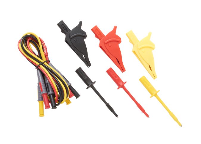 Fluke - TLS430 Jeu de 5 cordons de mesures tension et pinces crocodiles pour série 430