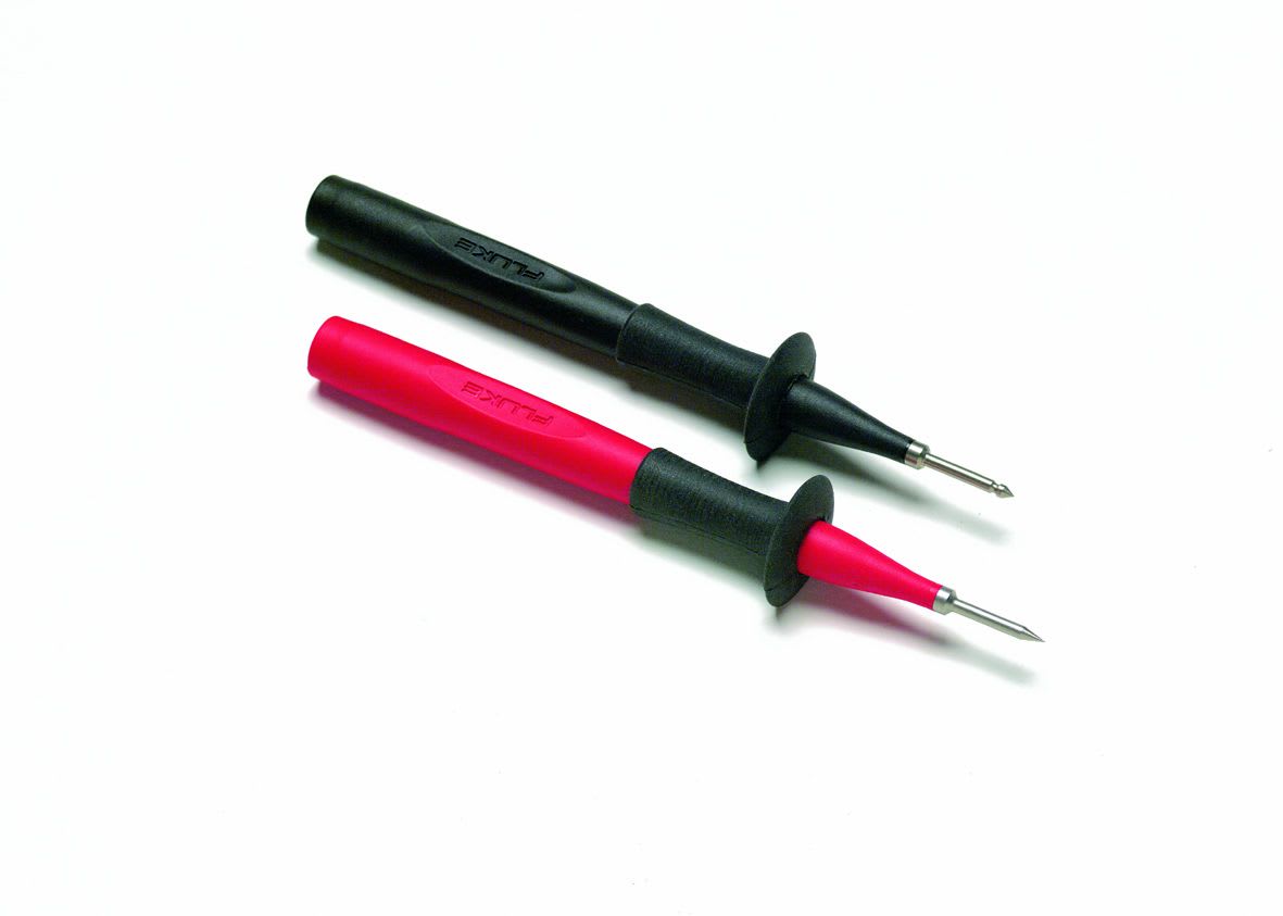Fluke - TP38 Jeu de 2 pointes (1 rouge, 1 noire) de touche Slim Reach (isolées)
