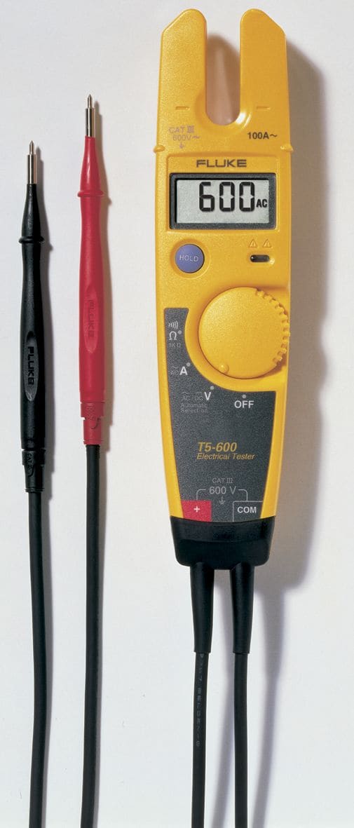Fluke - T5-600 EUR1 Testeur électrique pince ouverte OpenJaw? 100 Aac, 600 Vac/dc