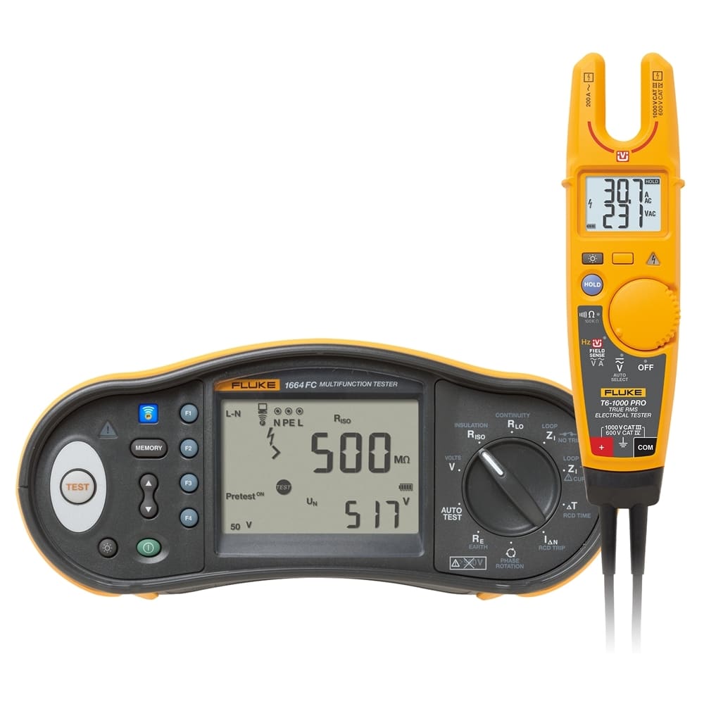 Fluke - 1664FC SCH/T6PRO, Pack promo FLK-1664FC SCH avec testeur T6-1000PRO/EU