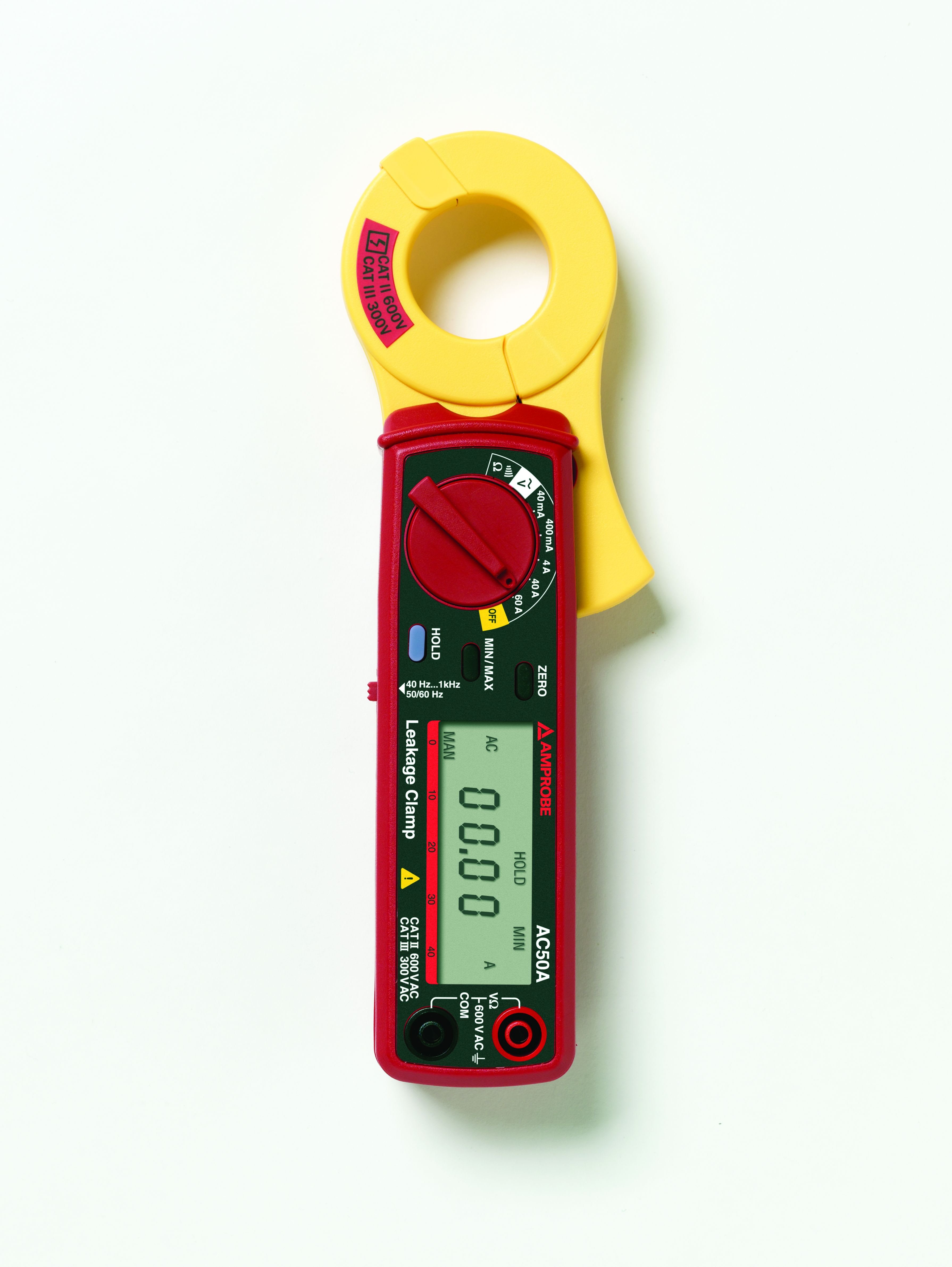 Fluke - AC50A-D Pince de courant de fuite AC, 60 A, ouverture de mâchoire 30 m