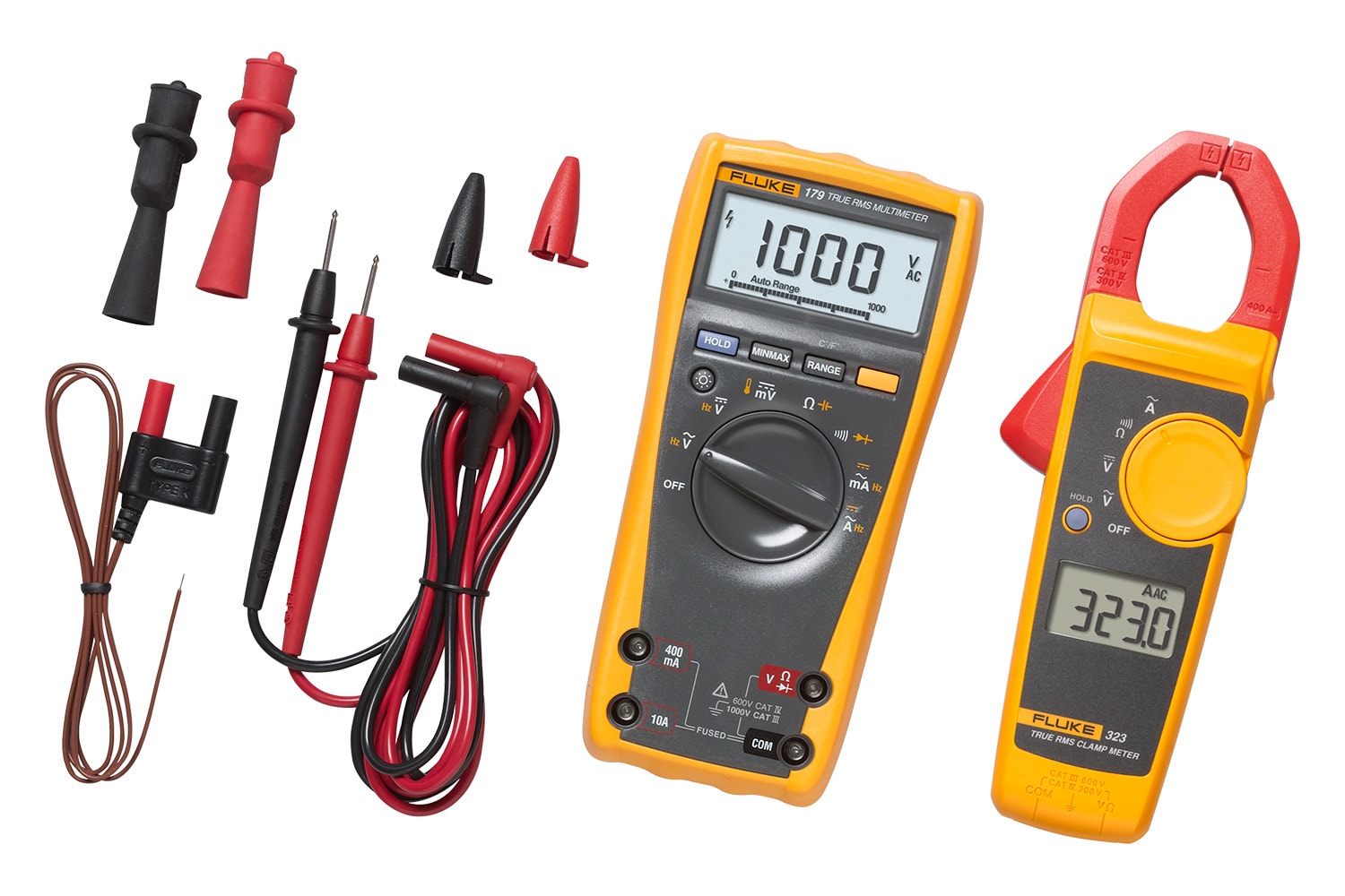 Fluke - Fluke-179-2/IMSK, Kit multimètre TRMS Fluke 179 +pince-multimètre TRMS Fluke 323