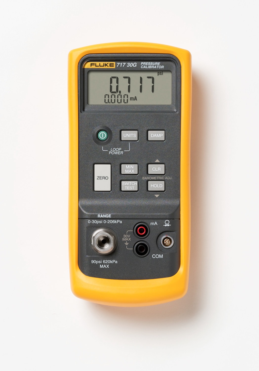 Fluke - Fluke-717 15G Calibrateur de pression -850mbar à 1 bar, mesure 4-20 mA + cordons