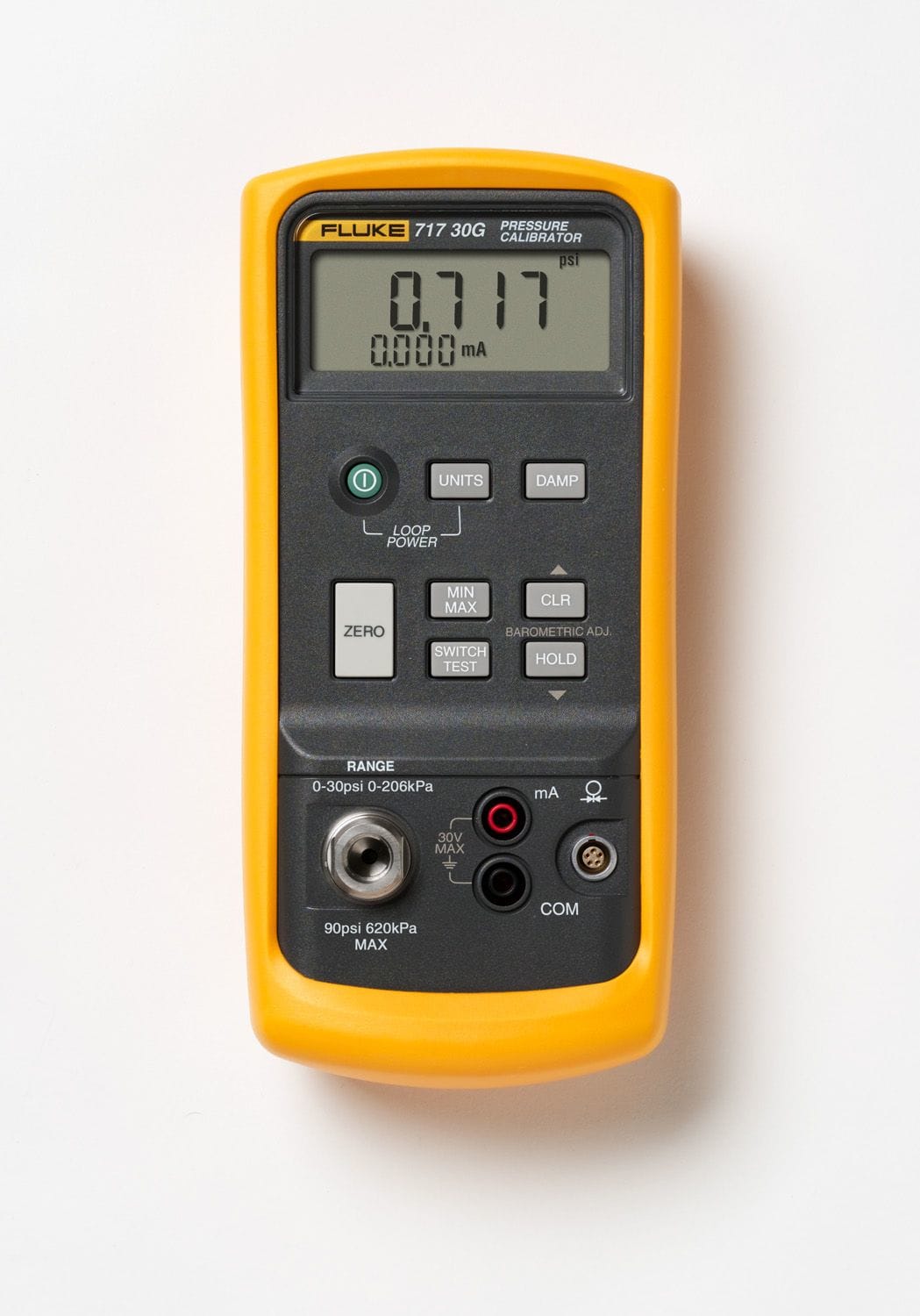 Fluke - Fluke-717 1500G Calibrateur de pression 0 à 103,4 bar, mesure 4-20 mA + cordons