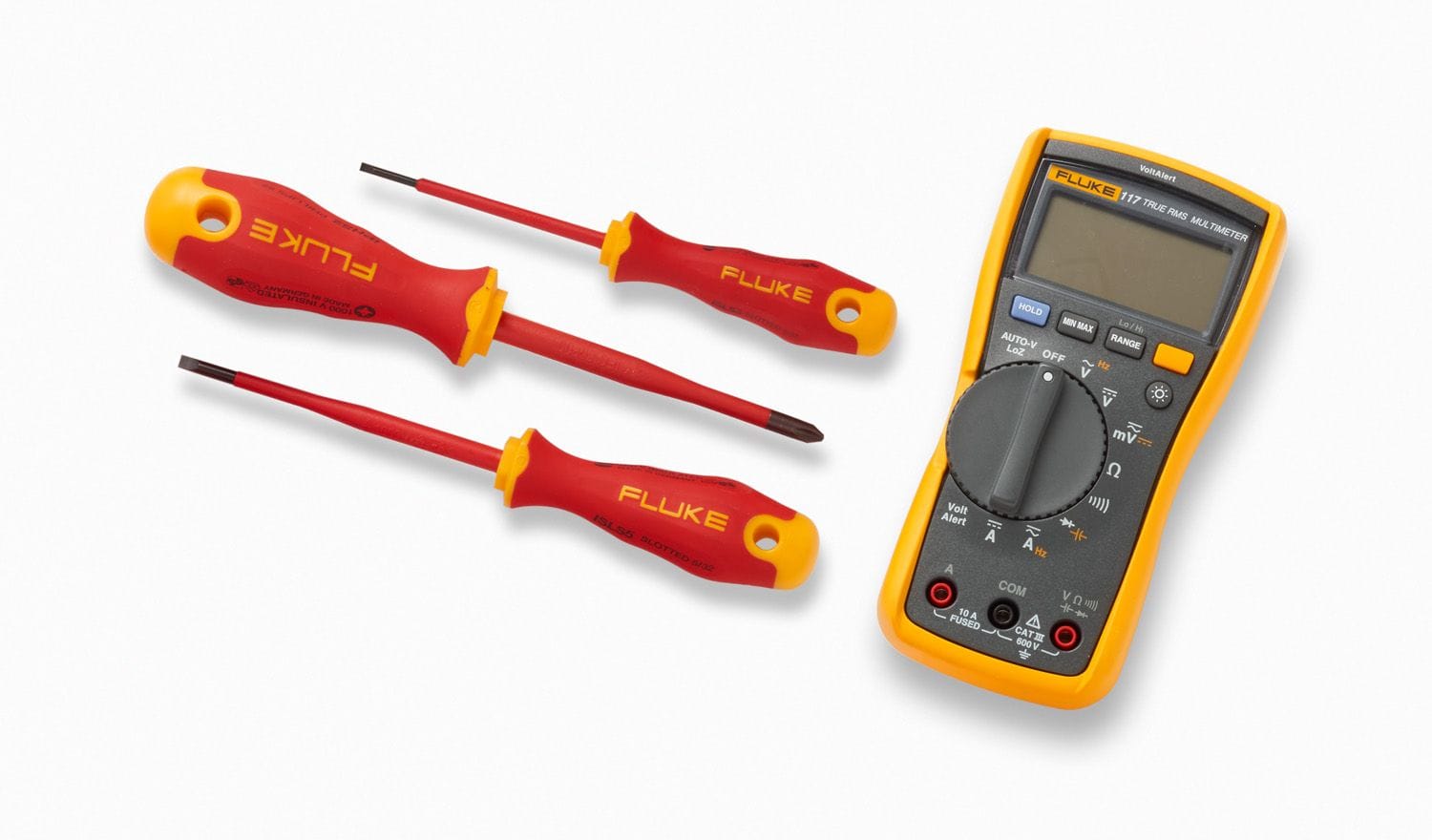 Fluke - IB117L Pack multimètre électricien Fluke117 + 3 tournevis isolés