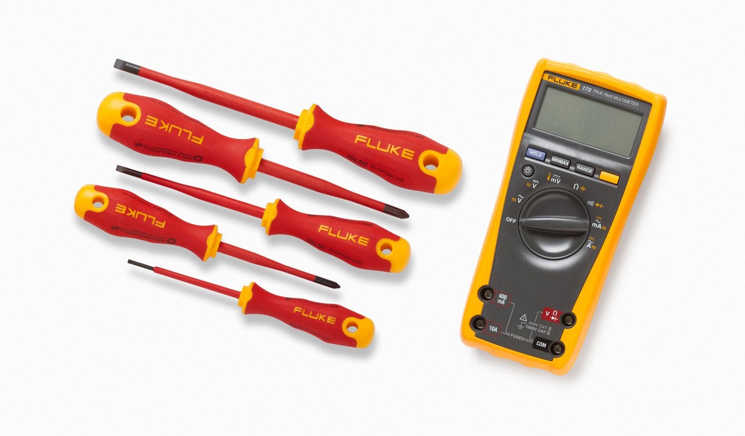 Fluke - IB179M-F Multimètre numérique TRMS Fluke-179 + 5 tournevis isolés
