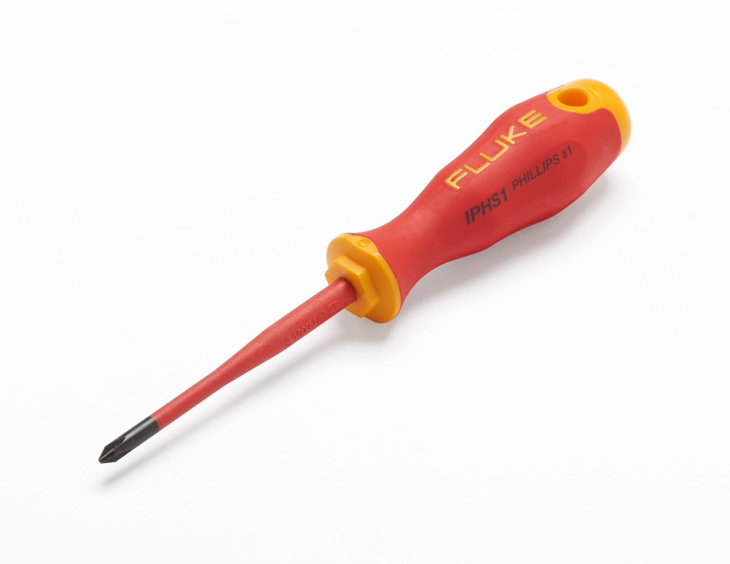 Fluke - IPHS1 Tournevis Phillips #1. Certifié 1 000 V AC et 1 500 V DC.,