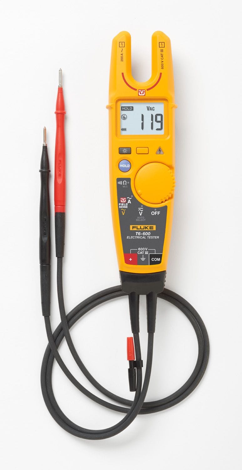Fluke - T6-600/EU Testeur électrique TRMS 200 Aac, tension sans cordons FieldSense ?