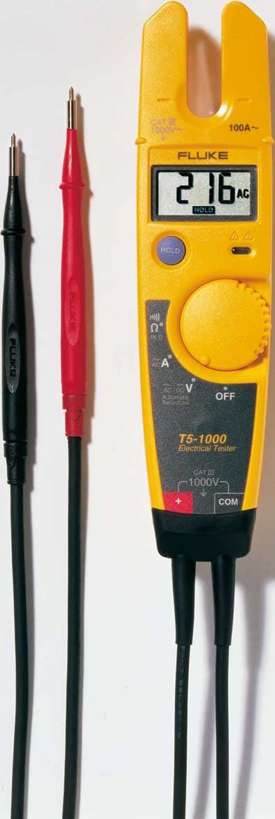 Fluke - T5-1000 EUR1 Testeur electrique pince ouverte OpenJaw 100 Aac, 1000 Vac-dc