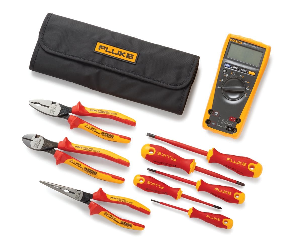 Fluke - IB179K-F Pack multimètre numérique TRMS Fluke-179 + kit de 8 outils isolés