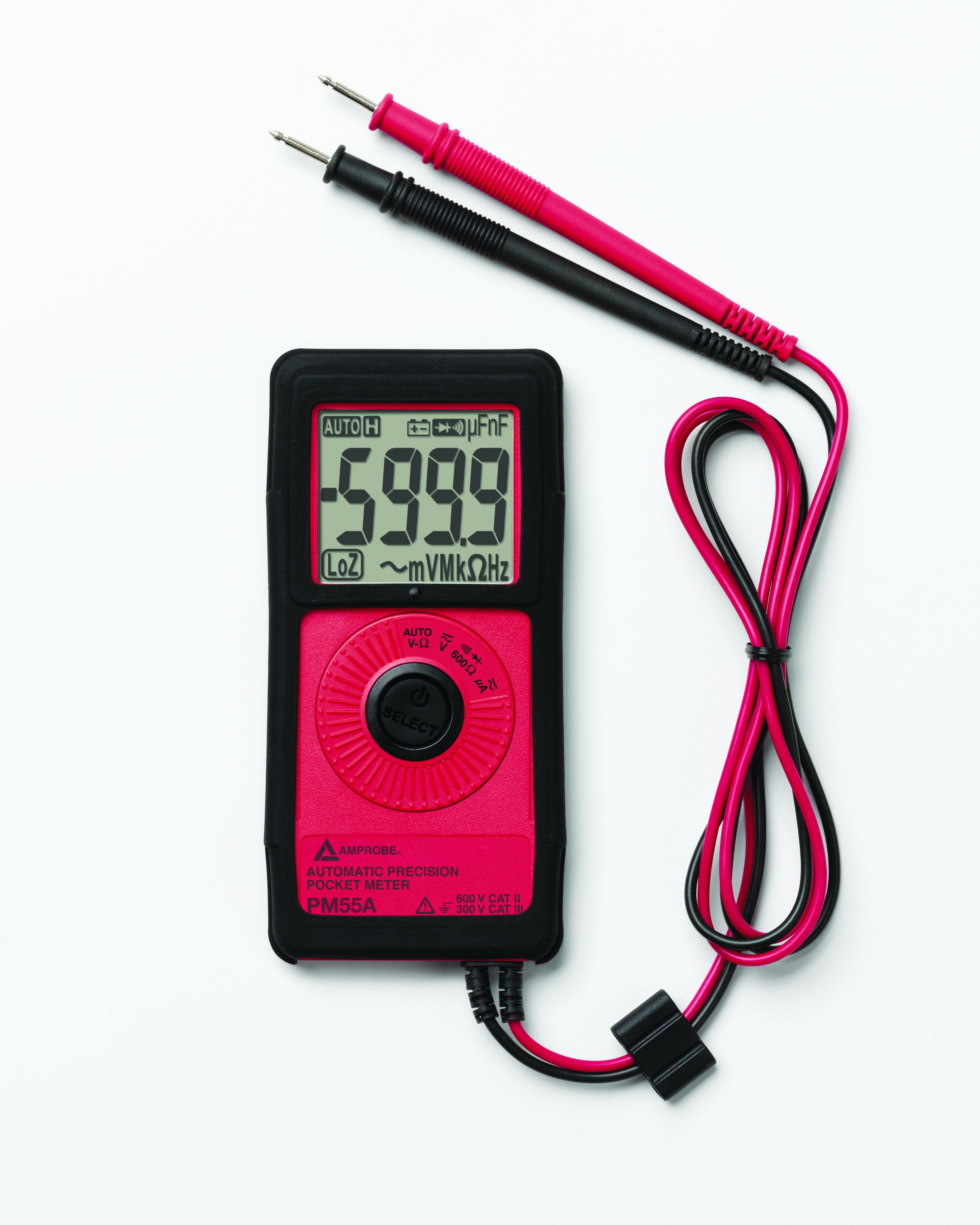 Fluke - PM55A multimètre numérique de poche. Détecteur de tension sans contact.