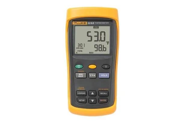 Fluke - Fluke-53-2 B 60HZ Thermomètre numérique thermocouple 1 voie mémoire 500 pts