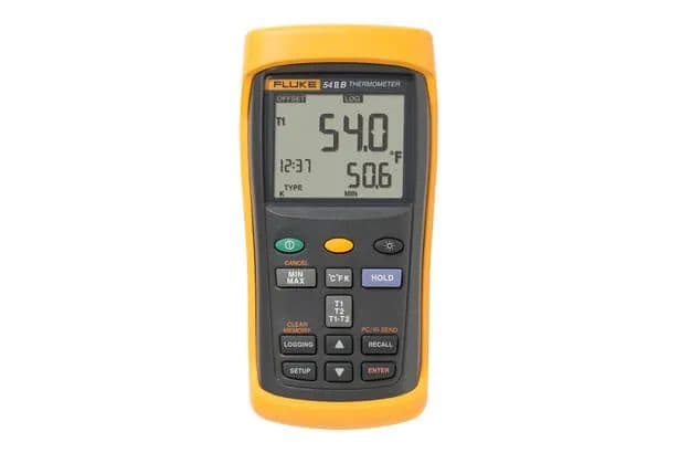 Fluke - Fluke-54-2 B 60HZ Thermomètre thermocouple différentiel 2 voies mémoire 500 pts
