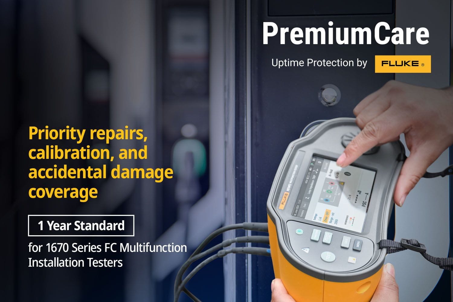 Fluke - FPC1S-1670-1, Fluke Premium Care 1 an pour testeur d'installation série 1670