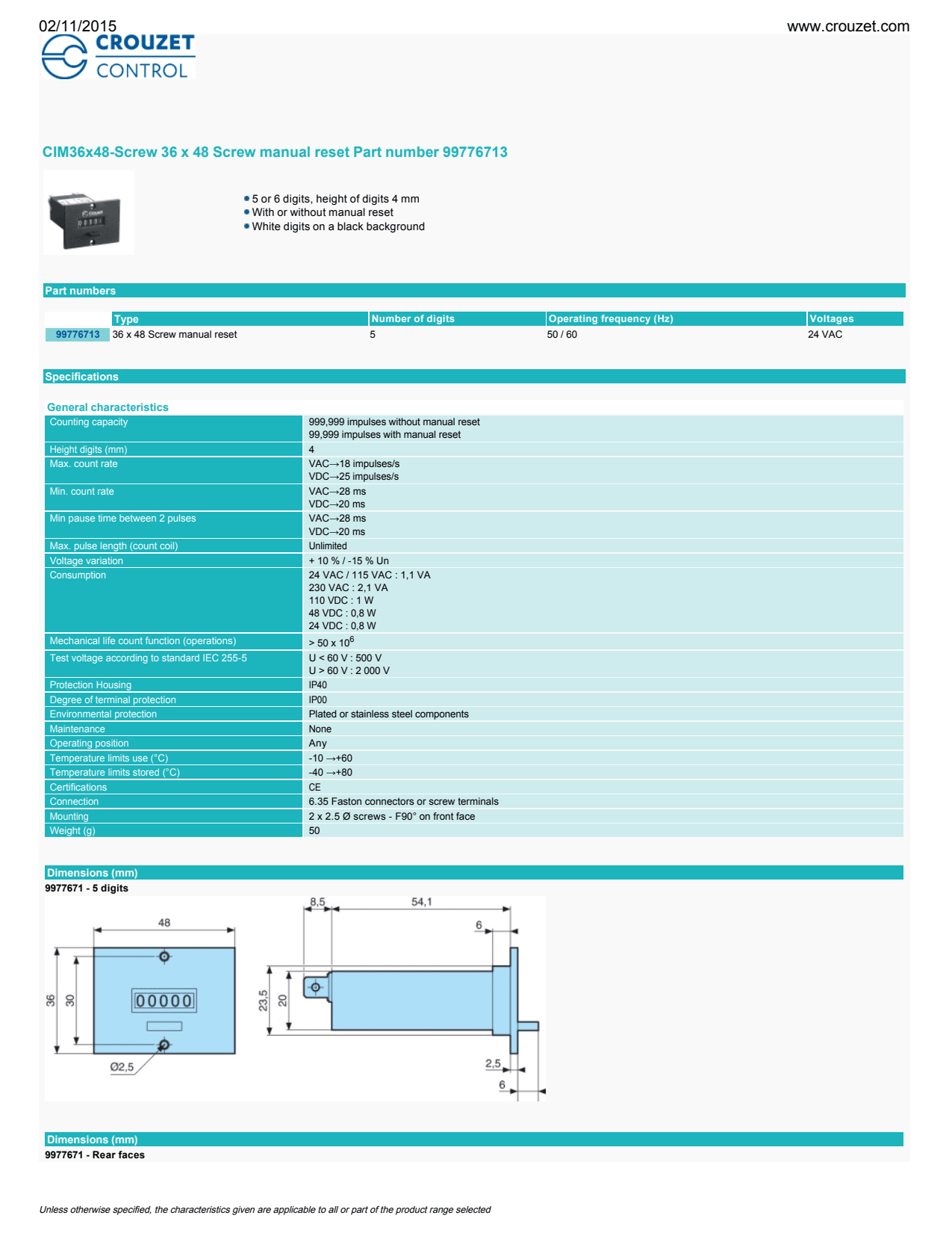 Crouzet - Controleur logique Millenium 3 Smart Xd26- 16I/10 O S 24 Vdc