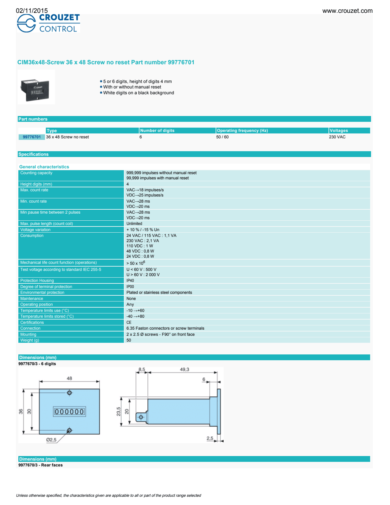 Crouzet - Millenium 3 Smart Xb10- 6I/4O R 24 Vdc