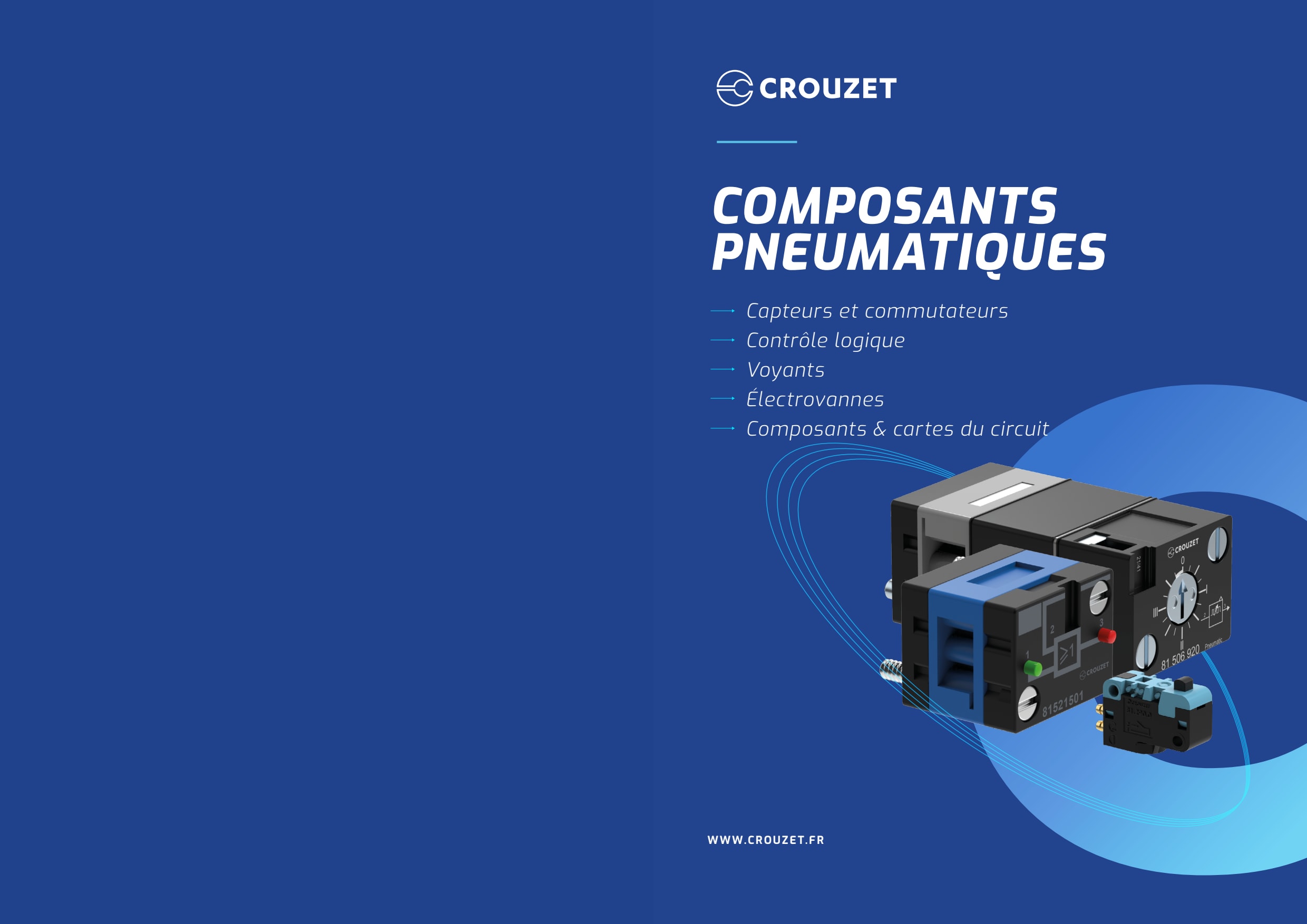 Crouzet - Tête de bouton-poussoir d?arrêt d?urgence, bouton-poussoir unique, noir