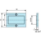 Crouzet - Adaptor for 50 x 25 mm Cut-out, Fixed With Clips, Counters Accessory
