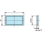 Crouzet - H57 Adaptateur Rail Din pour compteurs Chm48