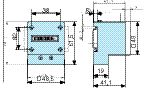 Crouzet - Adaptor for 55 x 55 mm Cut-out, Counters Accessory