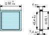 Crouzet - Adaptor for 48 x 48 mm Cut-out, Counters Accessory
