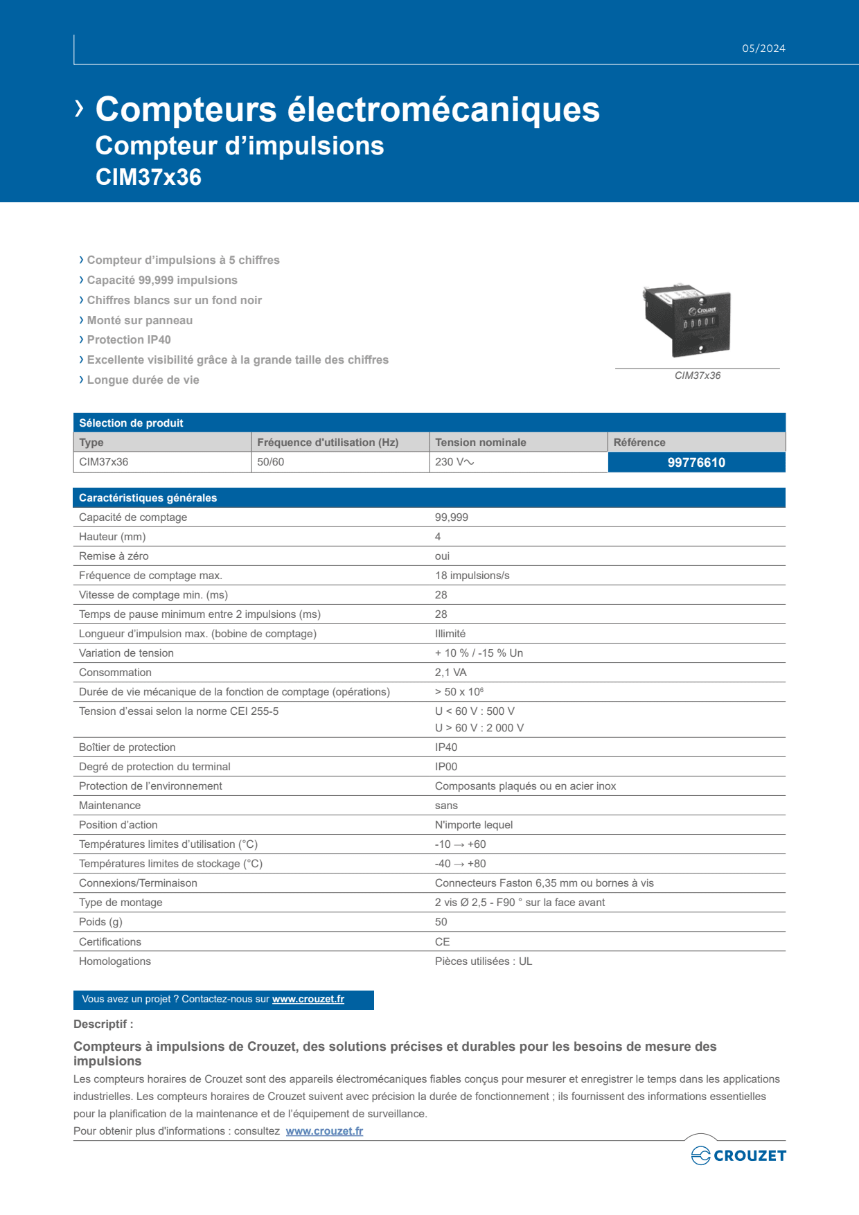 Crouzet - Controleur logique Millenium 3 Smart Kit Xd26 - 230Vac
