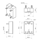 Crouzet - DC Brush Motor 898300, 3600 RPM, VDC = 48, Dir. = 2, Shaft = 8, Filter = No