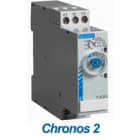 Crouzet - Chronos 2 Timer RQR1, 24 VDC / 24-240 VAC, 2C/O, 5 A, 0.1 s - 1 h, 17.5 mm