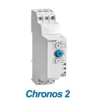 Crouzet - Chronos 2 Timer RX2R1, 24 VDC / 24-240 VAC, 2 C/O, 8 A, 0.1 s - 100 h, 22.5 mm