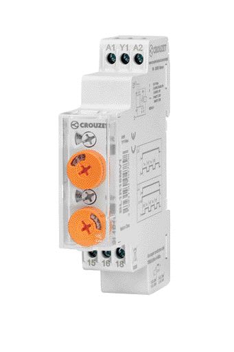 Crouzet - Syr-Line Double Output Timer BL2R, 12-240 VAC/DC, 2 C/O, 8 A, 0.1 s - 10 days