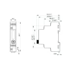 Crouzet - Syr-Line High Power Timer BM1R, 12-240 VAC/DC, 1 C/O, 16 A, 0.1 s - 10 days