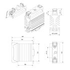 Crouzet - SSR, GN+R, Single Phase, DIN Rail, 45A, IN 4-32 VDC, OUT 500 VAC, Zero Cross
