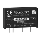 Crouzet - SSR, GN Board, PCB Mounting, 4A OUT 12-460 VAC, IN 4-30 VDC, Special Zero Cross