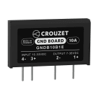 Crouzet - SSR, GND Board, PCB Mounting, 10A OUT 7-36 VDC, IN 4-10 VDC, DC Switching