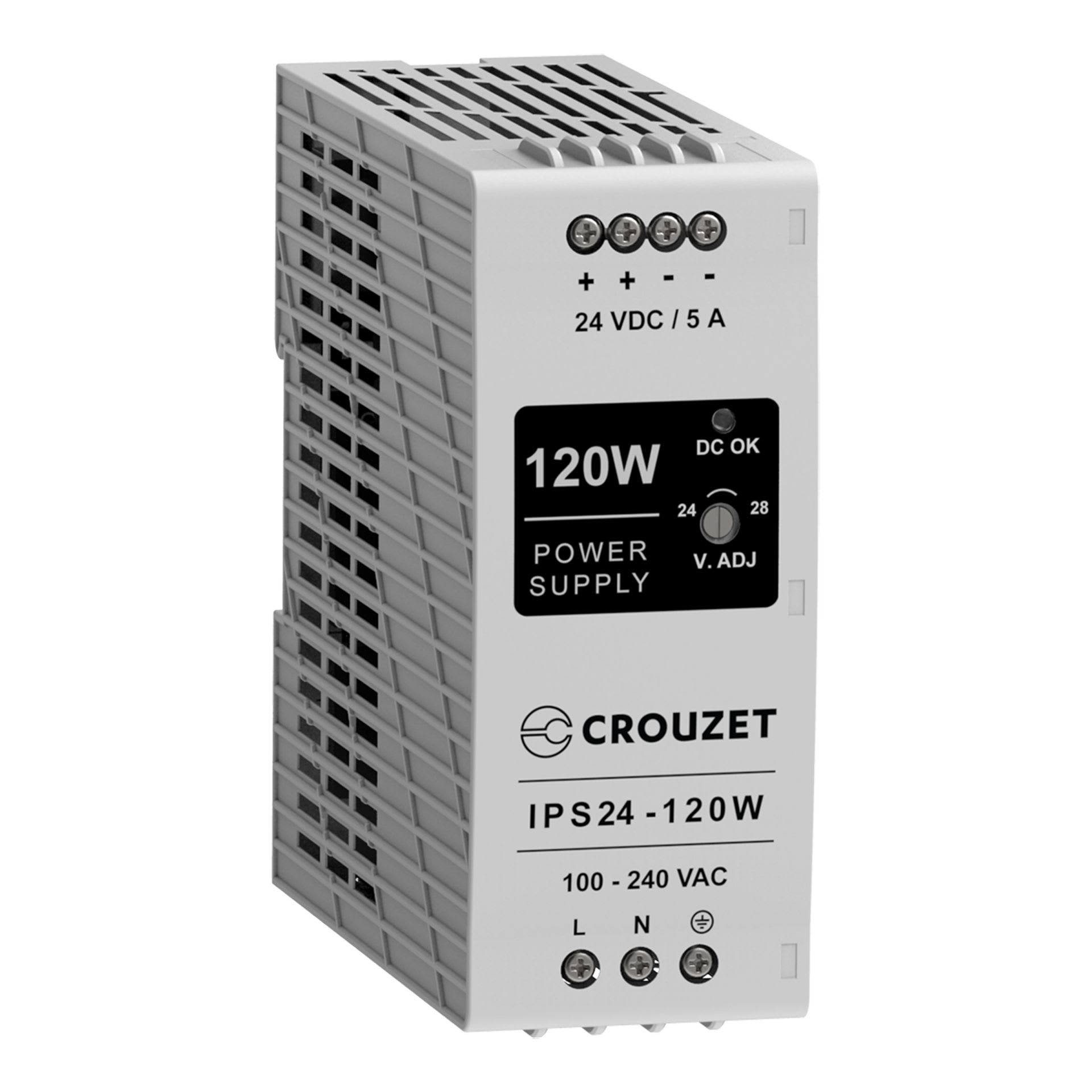 Crouzet - Industrial Power Supply, 216W, 90-264 VAC/12 VDC, 18A