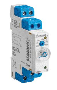Crouzet - Relais temporisé Essentiel EMAR7, 240 VAC, 1 C/O, 5 A, 0.1 - 20 h, 17.5 mm