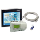 Crouzet - Millenium Evo Kit, Controller Xdp24-E + Crouzet Touch Ctp104-E, Cable, Software
