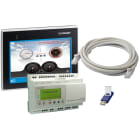 Crouzet - Millenium Evo Kit, Controller Xdp24-E + Crouzet Touch Ctp107-E, Cable, Software