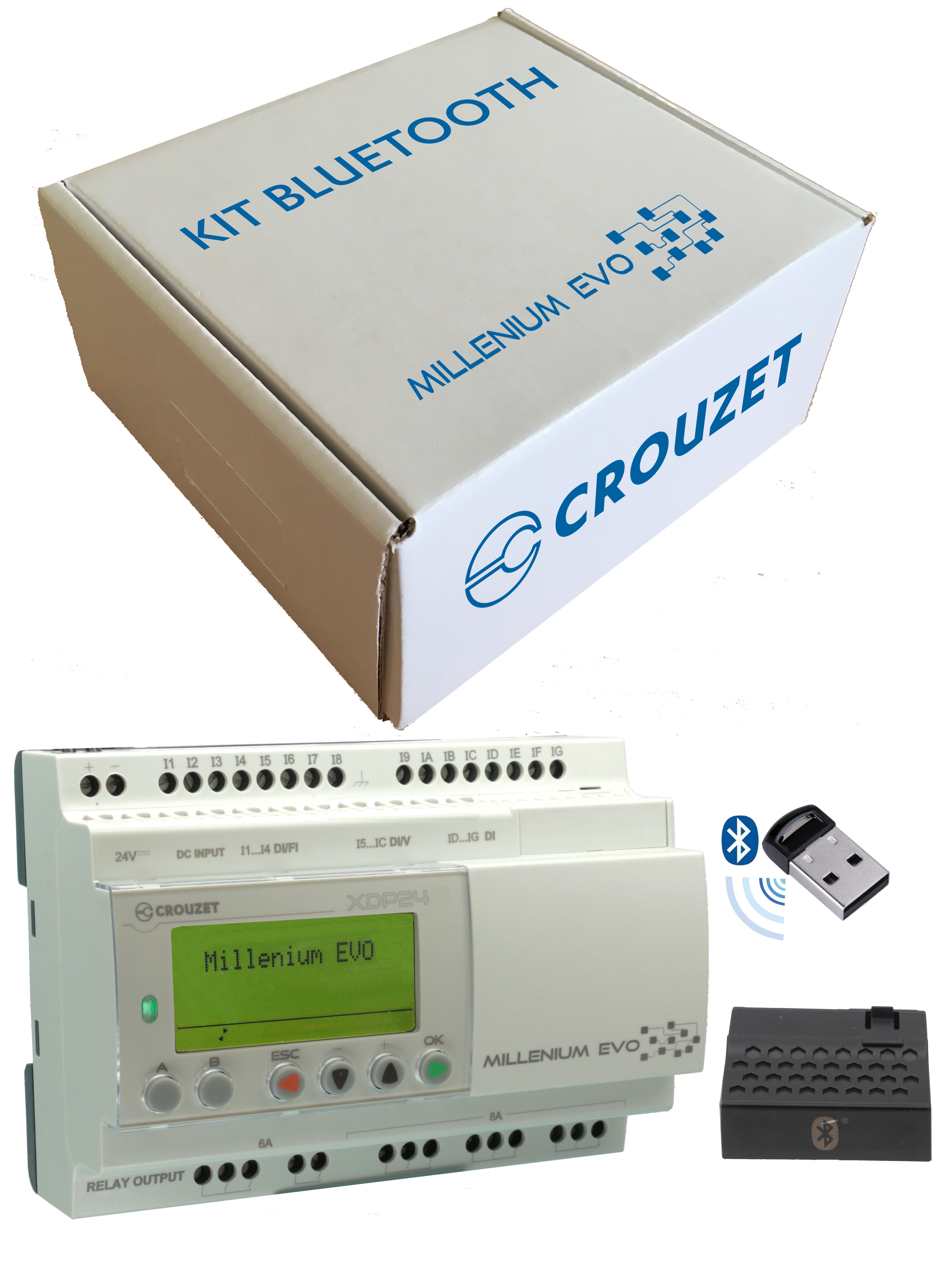 Crouzet - M? Evo Starter Kit, Controller Xdp24-E + Bluetooth Communication Interface
